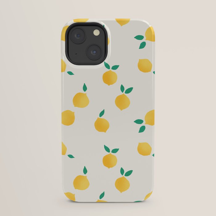 Sunny Mediterranean Lemon Pattern Summer Coastal Vibes iPhone Case Gallery Image 29
