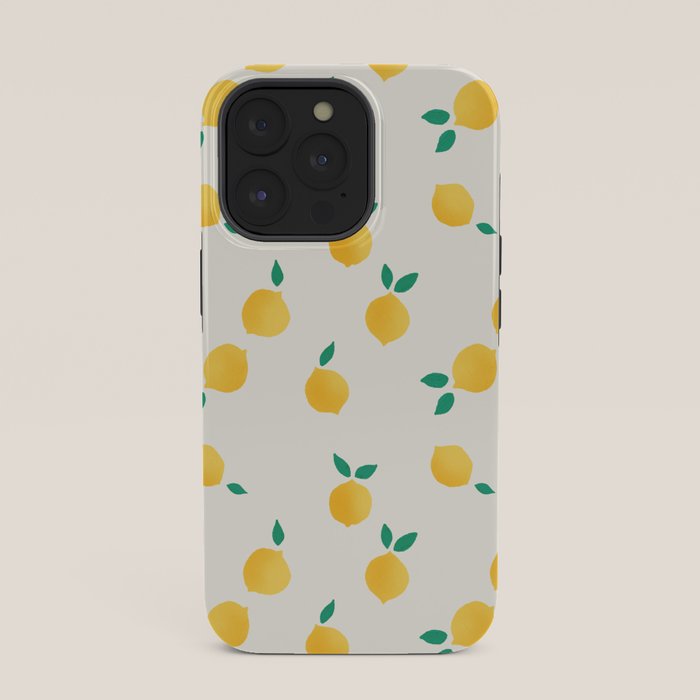 Sunny Mediterranean Lemon Pattern Summer Coastal Vibes iPhone Case Gallery Image 35