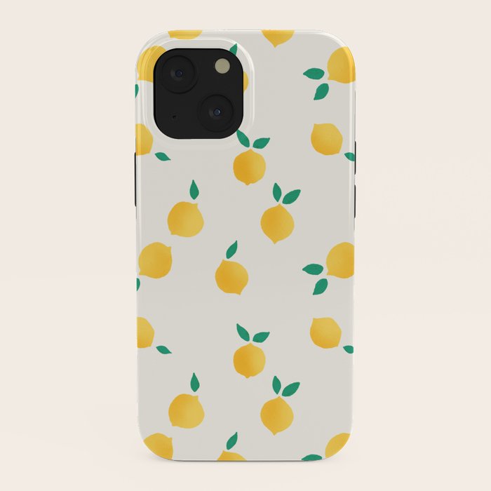 Sunny Mediterranean Lemon Pattern Summer Coastal Vibes iPhone Case Gallery Image 38