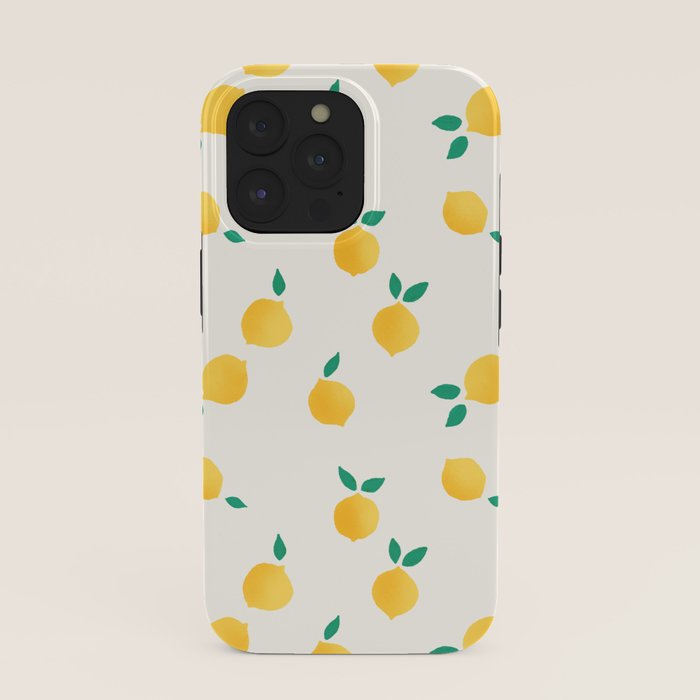 Sunny Mediterranean Lemon Pattern Summer Coastal Vibes iPhone Case Gallery Image 39