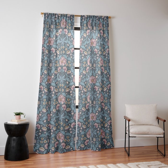 Romantic Botanica - Carnation Window Curtain Gallery Image 14