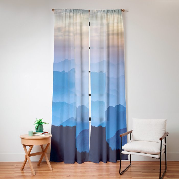 Mountains 11 Window Curtain Gallery Image 16