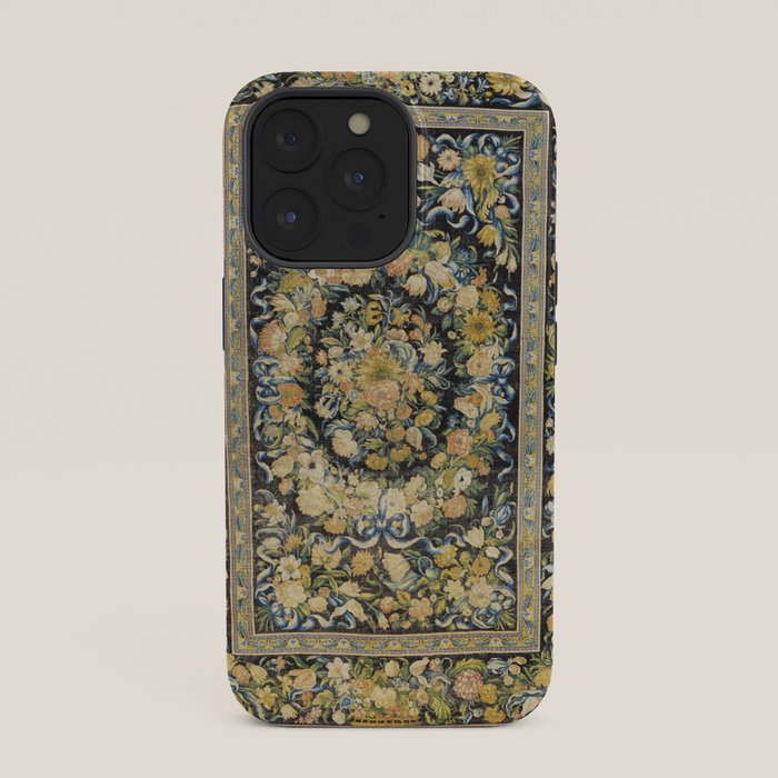 Louis XIV Savonnerie French Floral Carpet Print iPhone Case Gallery Image 35