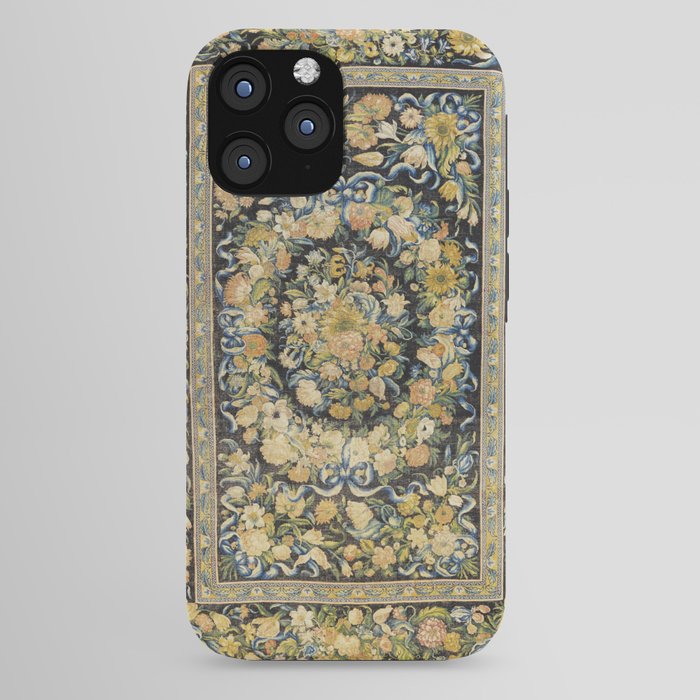 Louis XIV Savonnerie French Floral Carpet Print iPhone Case Gallery Image 44