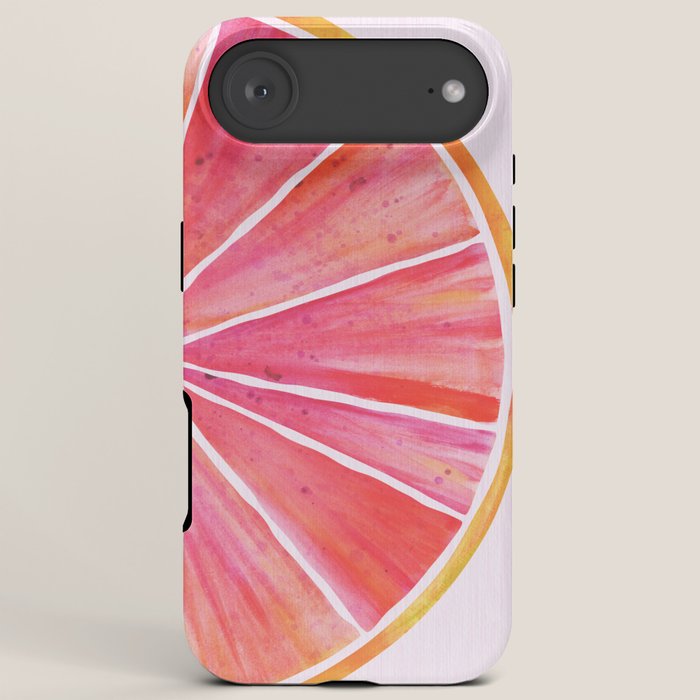 Sunny Grapefruit Watercolor iPhone Case Gallery Image 6