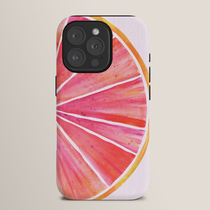 Sunny Grapefruit Watercolor iPhone Case Gallery Image 15