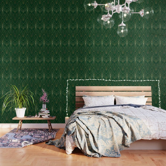 Art Deco in Emerald Green Wallpaper Gallery Image 1