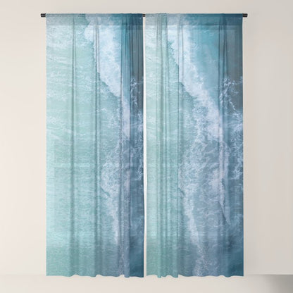 Turquoise Sea Window Curtain Gallery Image 18