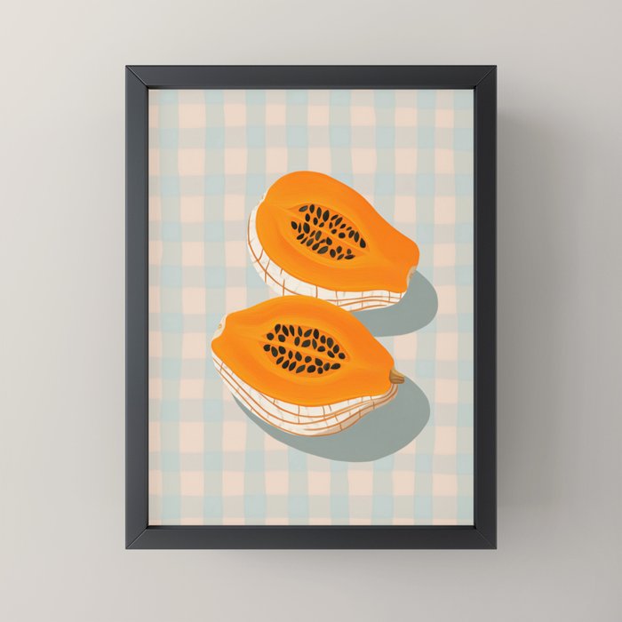 Papaya Afternoon Mini Art Print Gallery Image 3