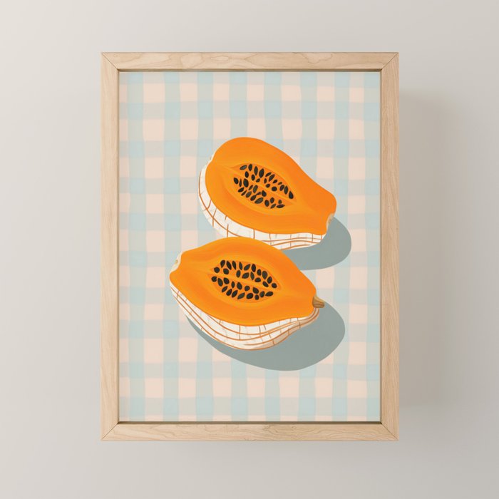 Papaya Afternoon Mini Art Print Gallery Image 1