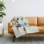 Mid-Century Modern Art 1.3 Throw Blanket Gallery Image 1