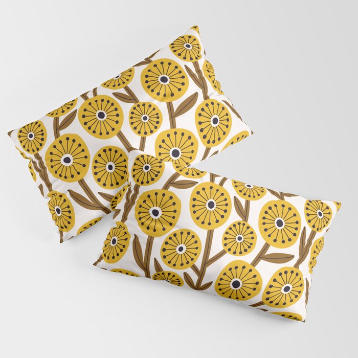 Mid Century Garden #1 Pillow Sham Gallery Image 4