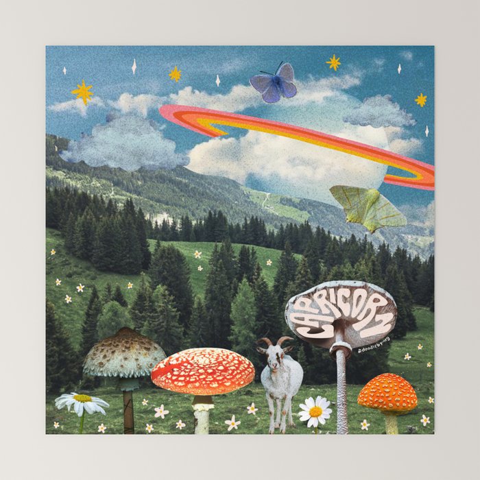 Capricorn Collage Mini Art Print Gallery Image 6