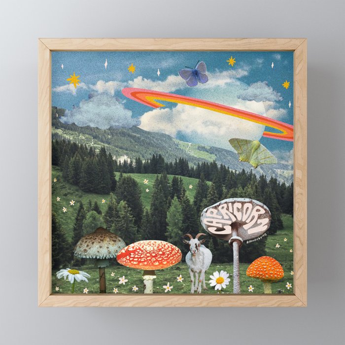 Capricorn Collage Mini Art Print Gallery Image 1