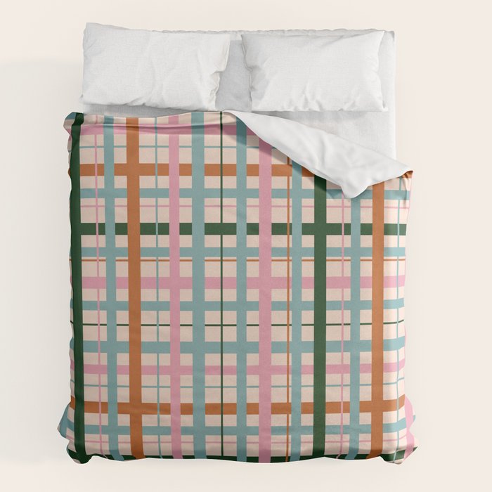 Gingham - Pastel Color Duvet Cover Gallery Image 2