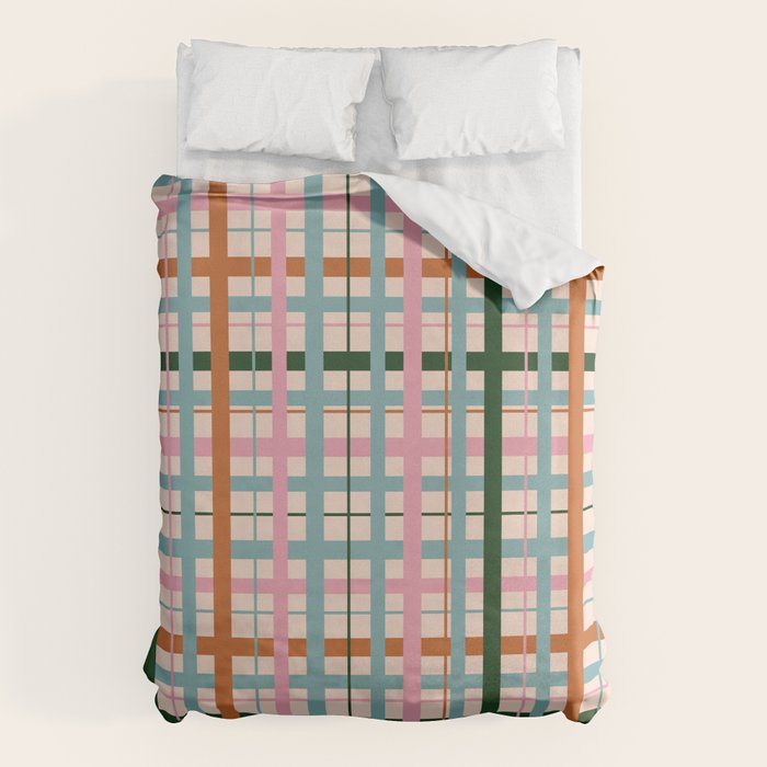 Gingham - Pastel Color Duvet Cover Gallery Image 1