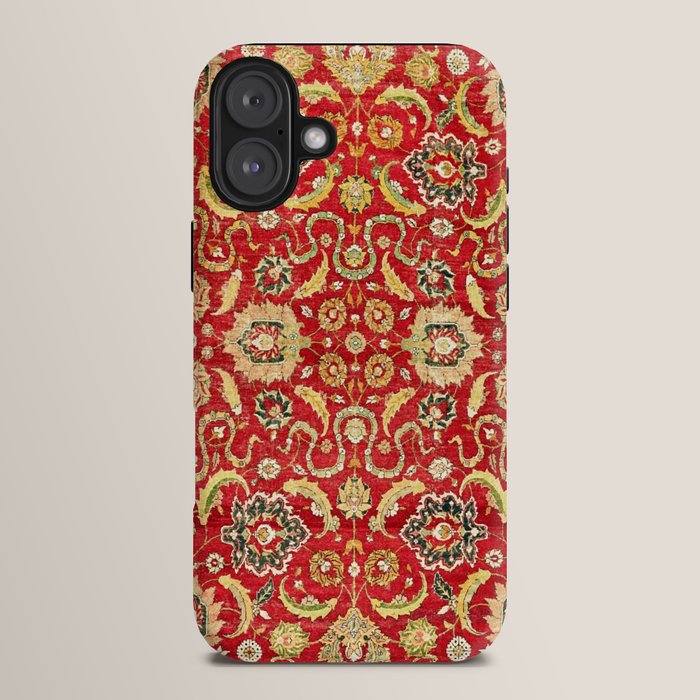 Isphahan Antique Central Persian Rug Print iPhone Case Gallery Image 14
