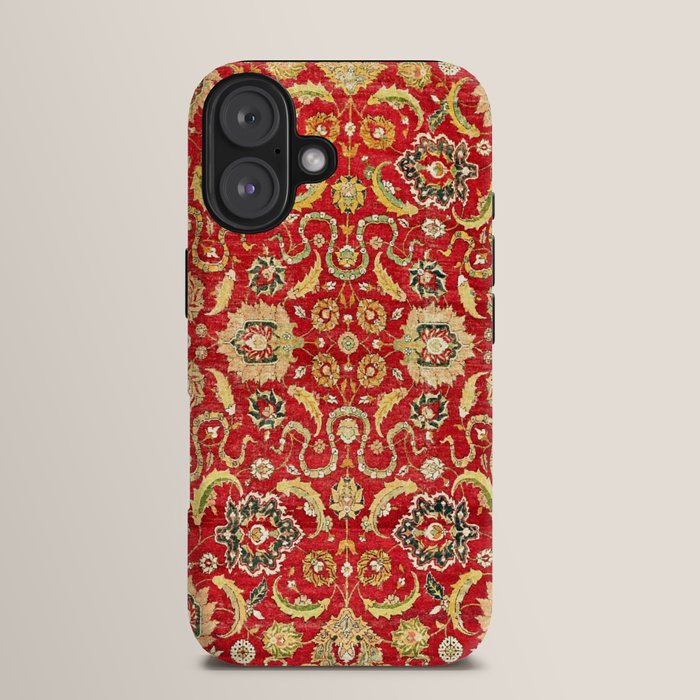 Isphahan Antique Central Persian Rug Print iPhone Case Gallery Image 13