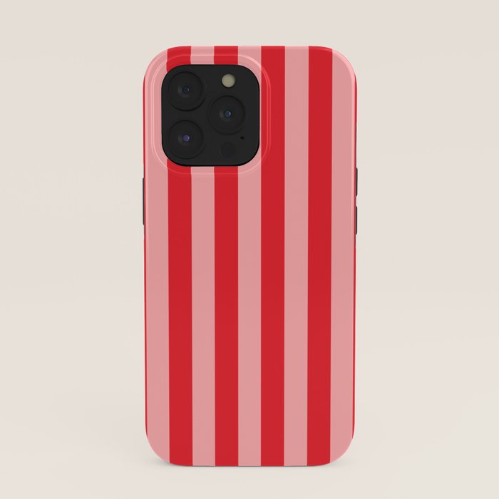 Bold Vertical Stripes Pattern (red/pink) iPhone Case Gallery Image 39