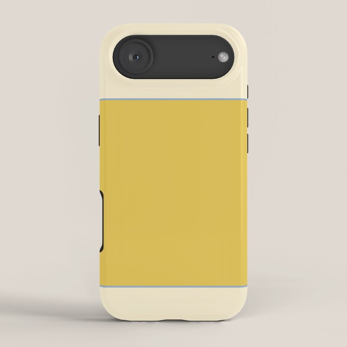 Sunshine Yellow Color Block Warm Vintage iPhone Case Gallery Image 2