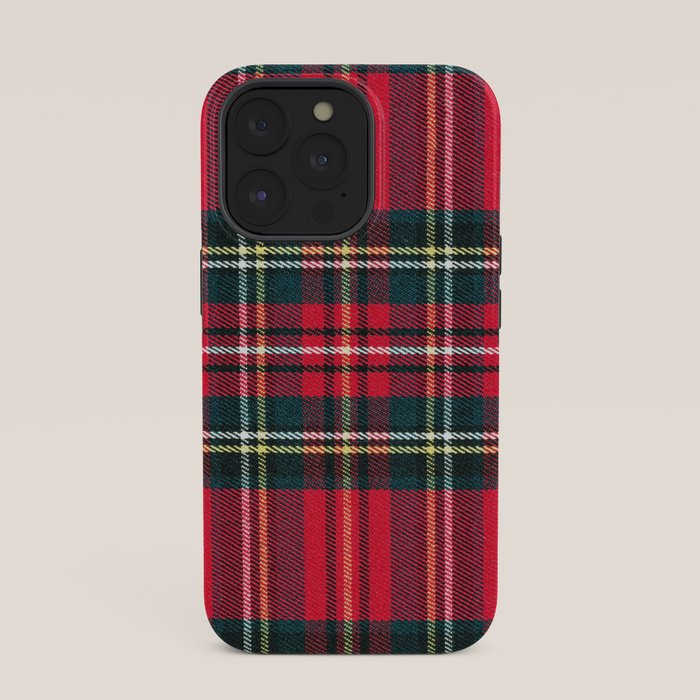 Black Red Tartan Plaid Scottish Pattern iPhone Case Gallery Image 35