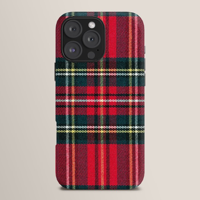 Black Red Tartan Plaid Scottish Pattern iPhone Case Gallery Image 16