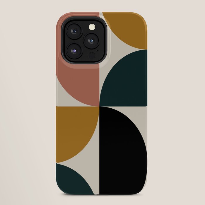 Bauhaus Mid Century Modern Geometric I iPhone Case Gallery Image 28