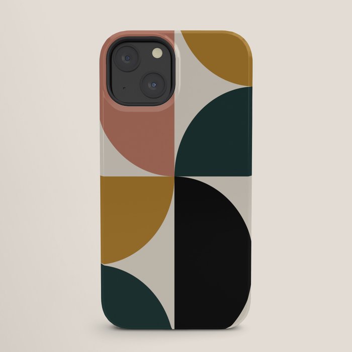 Bauhaus Mid Century Modern Geometric I iPhone Case Gallery Image 25