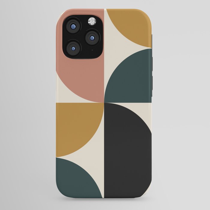 Bauhaus Mid Century Modern Geometric I iPhone Case Gallery Image 44