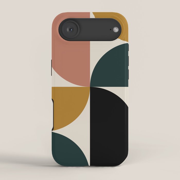 Bauhaus Mid Century Modern Geometric I iPhone Case Gallery Image 2