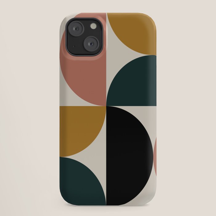Bauhaus Mid Century Modern Geometric I iPhone Case Gallery Image 18