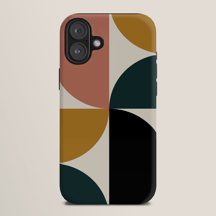 Bauhaus Mid Century Modern Geometric I iPhone Case Gallery Image 10