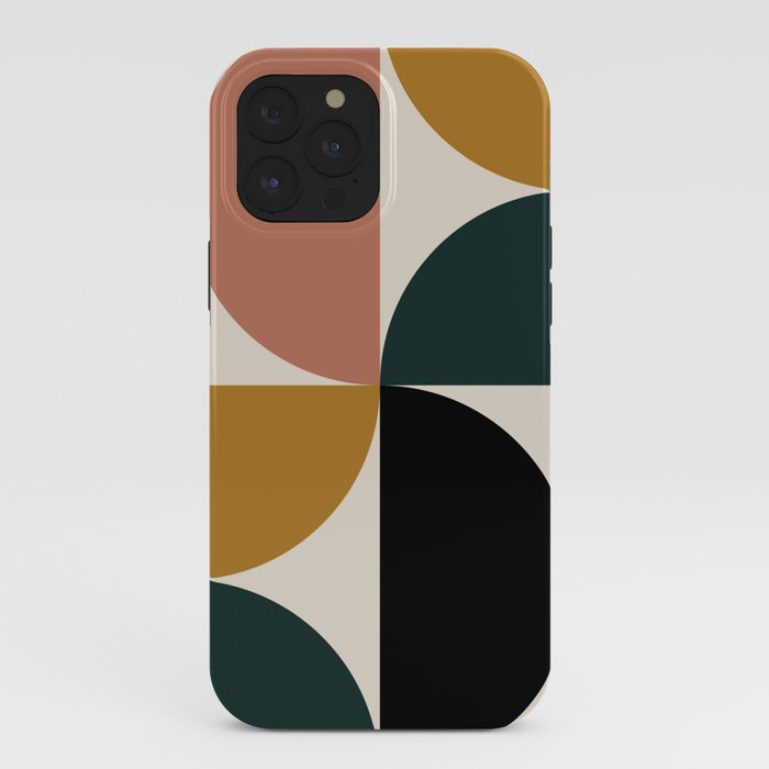 Bauhaus Mid Century Modern Geometric I iPhone Case Gallery Image 40