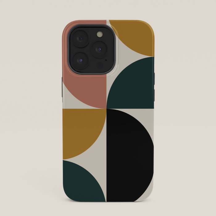 Bauhaus Mid Century Modern Geometric I iPhone Case Gallery Image 35