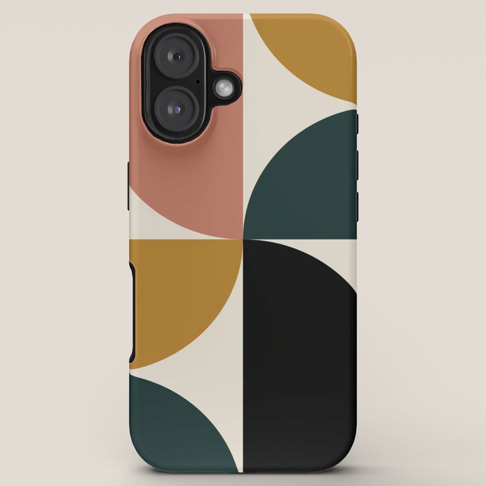 Bauhaus Mid Century Modern Geometric I iPhone Case Gallery Image 5