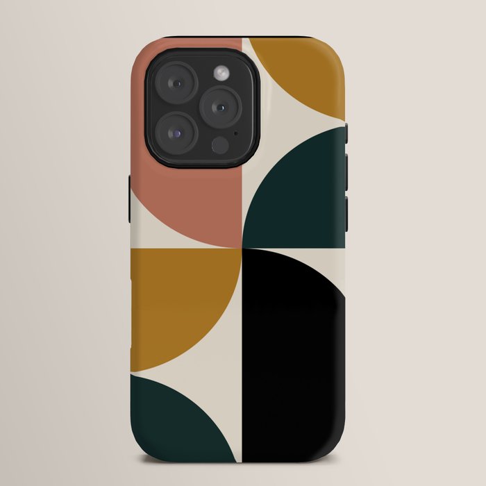 Bauhaus Mid Century Modern Geometric I iPhone Case Gallery Image 15