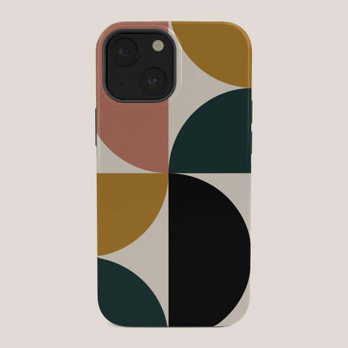 Bauhaus Mid Century Modern Geometric I iPhone Case Gallery Image 34