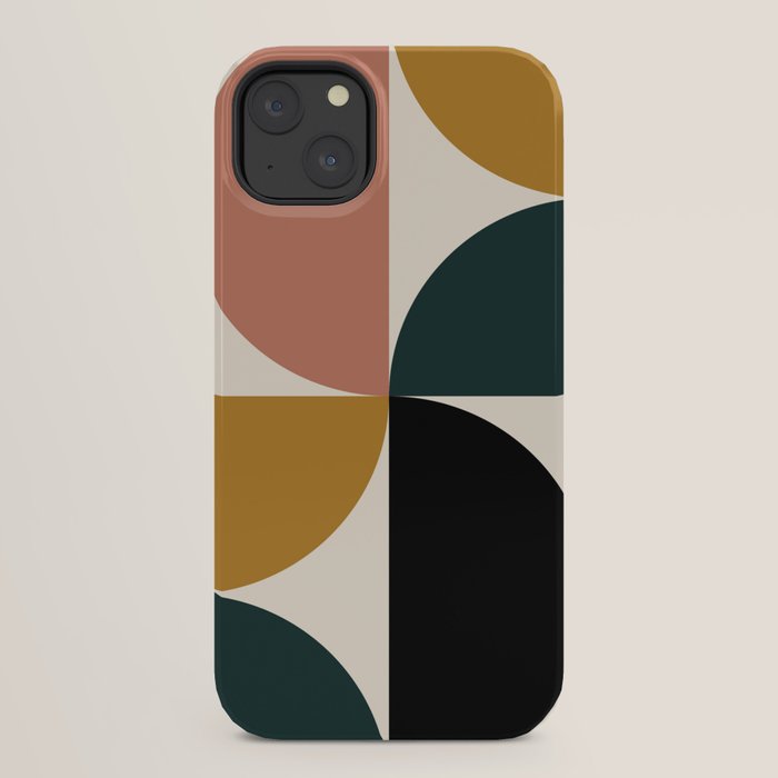 Bauhaus Mid Century Modern Geometric I iPhone Case Gallery Image 22