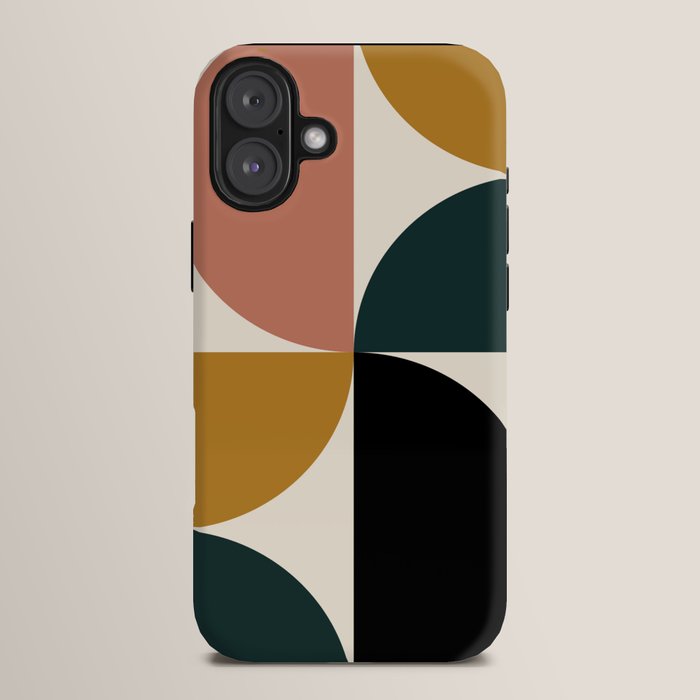 Bauhaus Mid Century Modern Geometric I iPhone Case Gallery Image 14