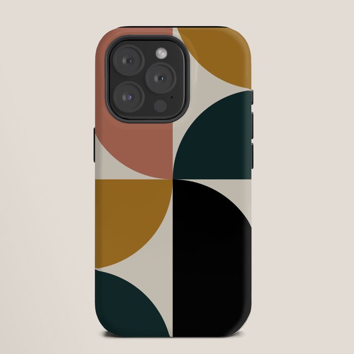 Bauhaus Mid Century Modern Geometric I iPhone Case Gallery Image 11