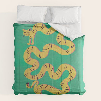 Playful Twisting Tiger Comforter Gallery Image 7