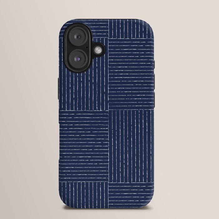 Lines III (Navy) iPhone Case Gallery Image 13