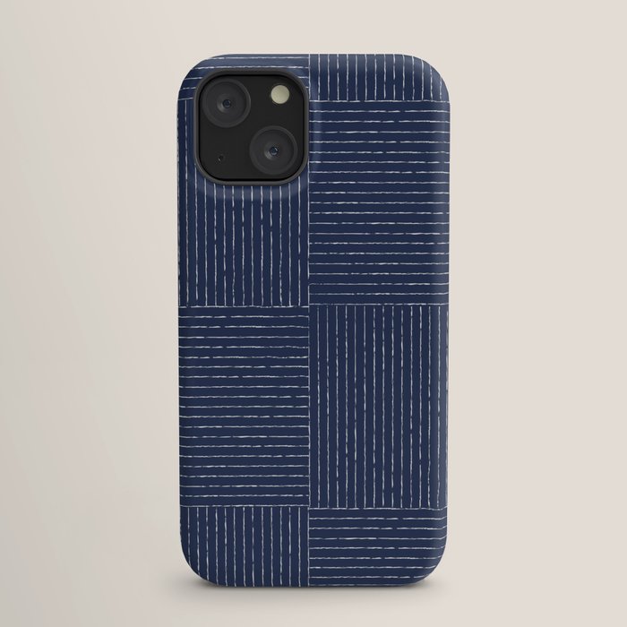 Lines III (Navy) iPhone Case Gallery Image 17