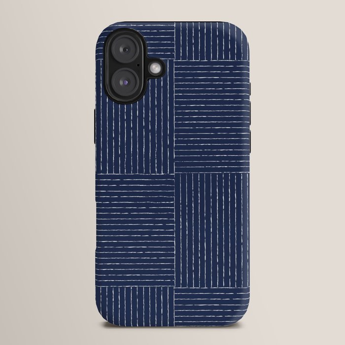 Lines III (Navy) iPhone Case Gallery Image 14