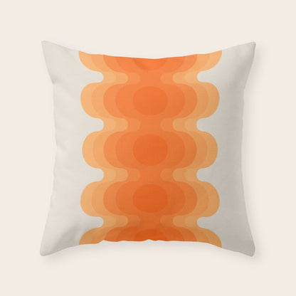 Echoes - Creamsicle Throw Pillow Gallery Image 4