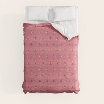 Lovely Pink Oriental Traditional Moroccan Handmade Printable Style Comforter Gallery Image 3