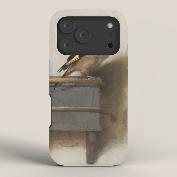 The Goldfinch Painting by Carel Fabritius, 1654 iPhone Case Gallery Image 3