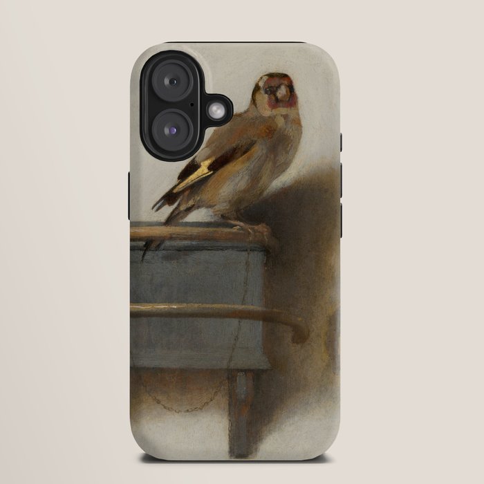 The Goldfinch Painting by Carel Fabritius, 1654 iPhone Case Gallery Image 9