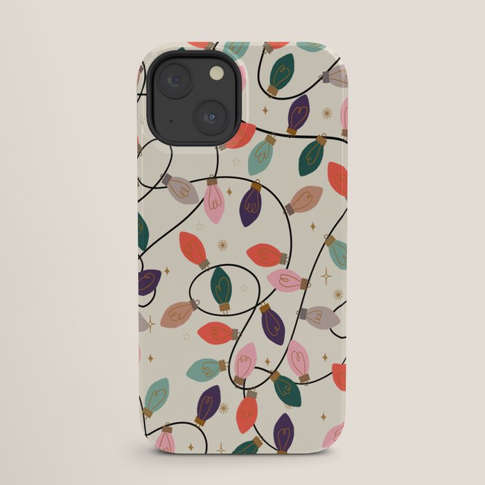 Whimsical Festive String Lights Seamless Pattern iPhone Case Gallery Image 25