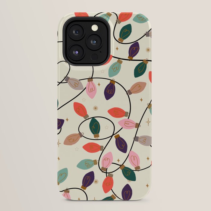Whimsical Festive String Lights Seamless Pattern iPhone Case Gallery Image 24